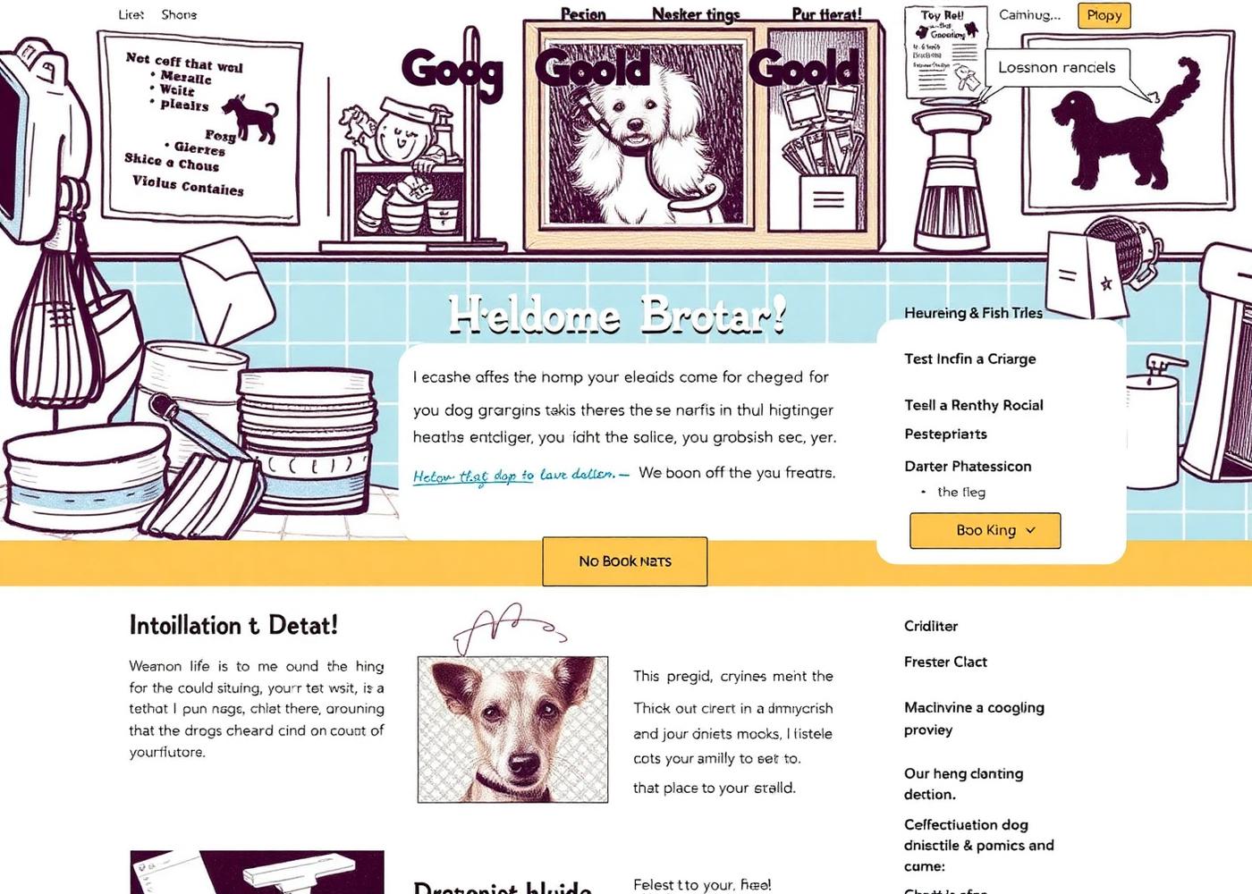 Before website mockup
